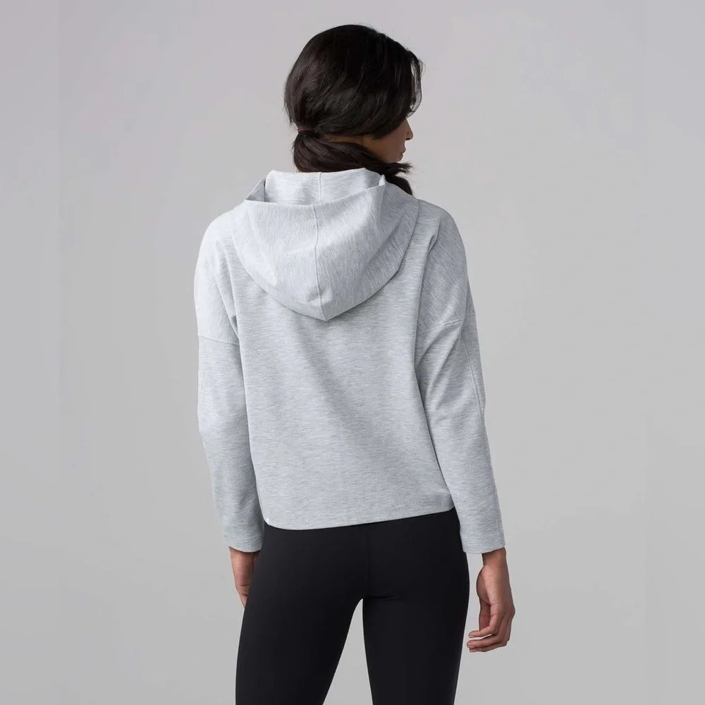 Lululemon Minimal Hoodie, Heathered Power Grey, Size 4